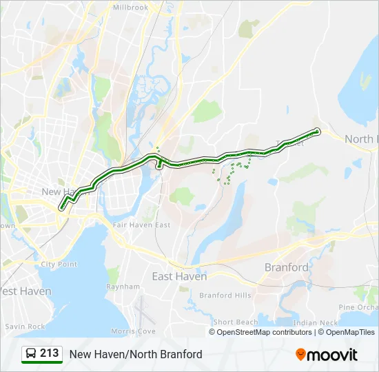 213 Bus Line Map