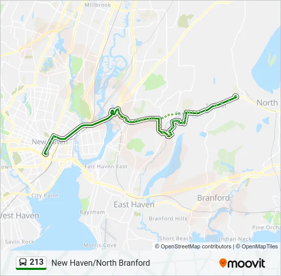 213 Bus Line Map