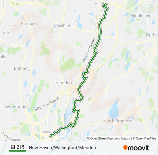 215 Bus Line Map