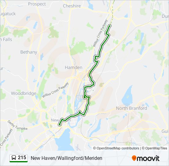 Mapa de 215 de autobús