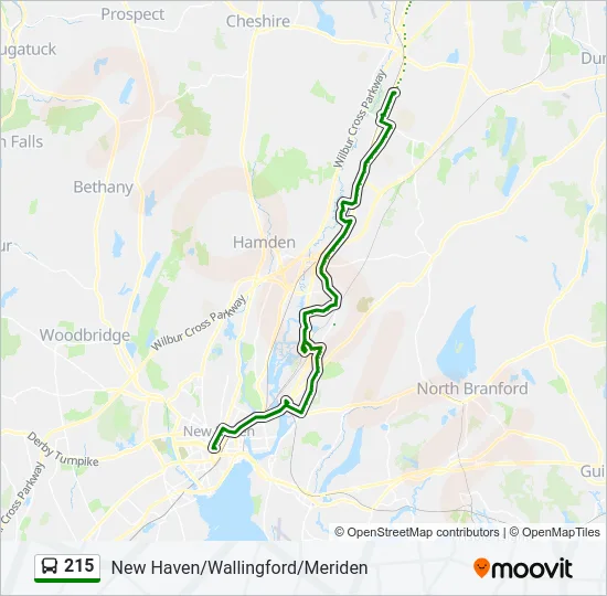 215 Bus Line Map