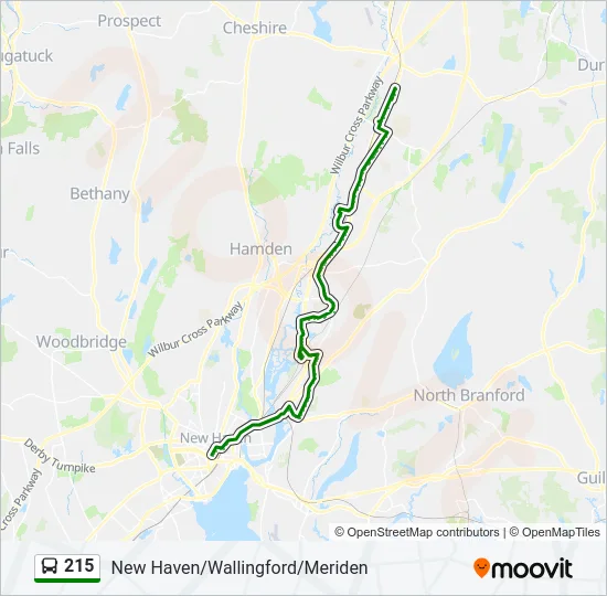 215 Bus Line Map