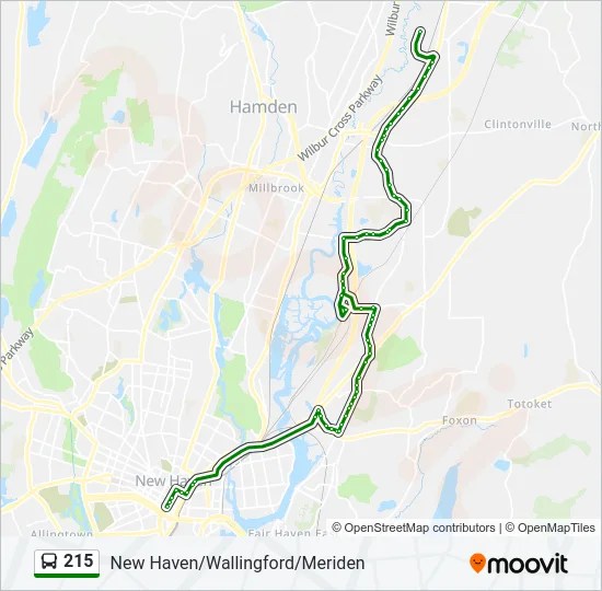 215 Bus Line Map
