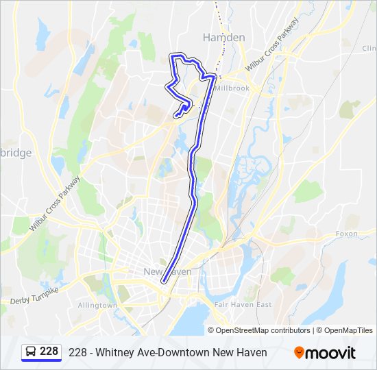 Mapa de 228 de autobús