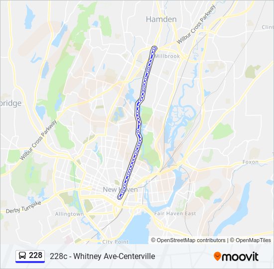 228 bus Line Map