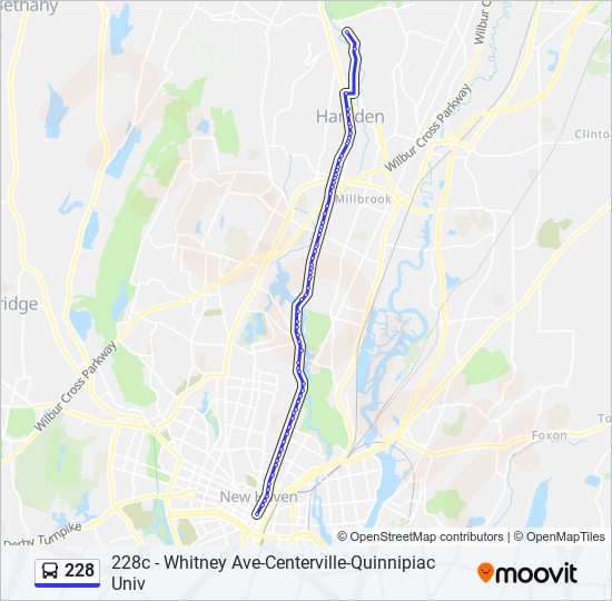 Mapa de 228 de autobús