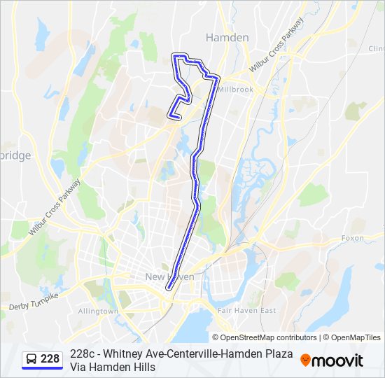 228 bus Line Map