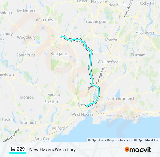229 Bus Line Map