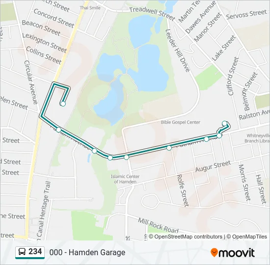 234 Bus Line Map
