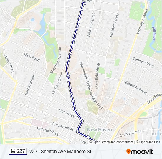 237 bus Line Map