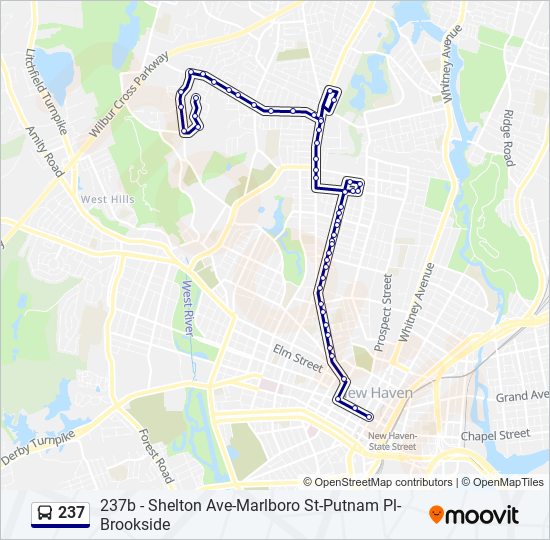 Mapa de 237 de autobús