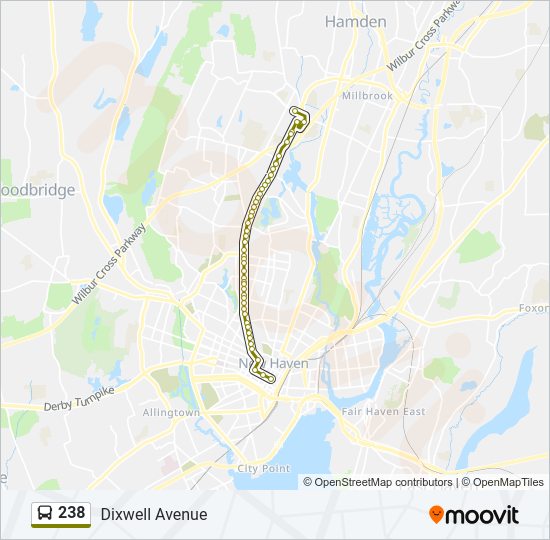 238 Bus Line Map