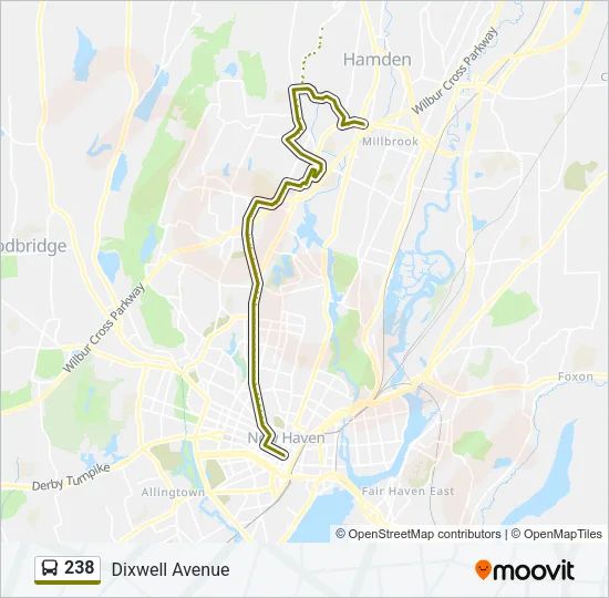 238 Bus Line Map