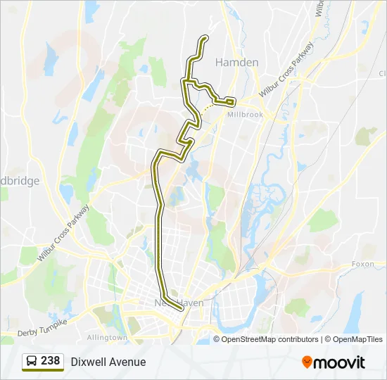 238 Bus Line Map