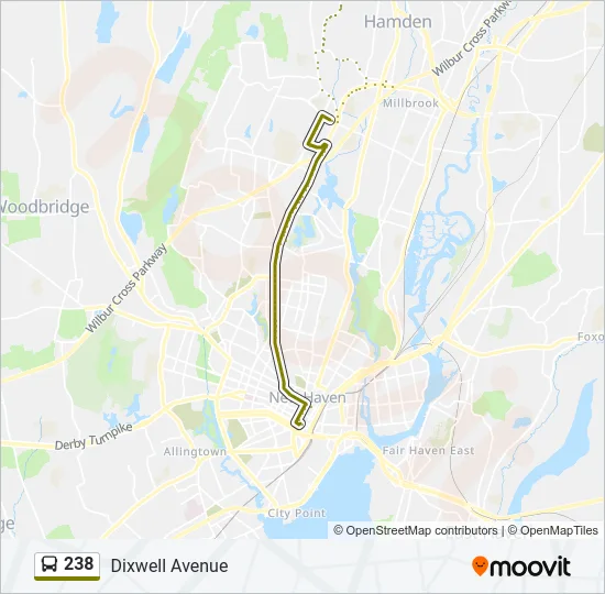 238 Bus Line Map