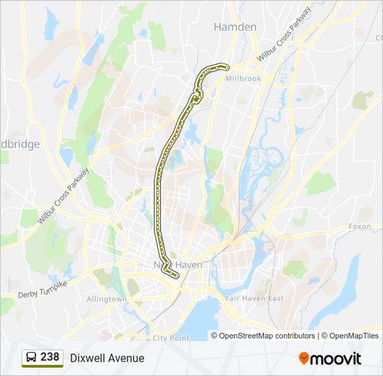 238 Bus Line Map