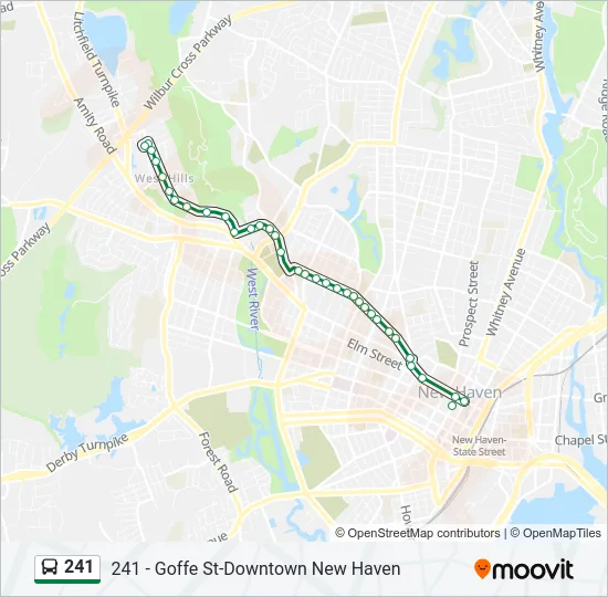 241 Bus Line Map