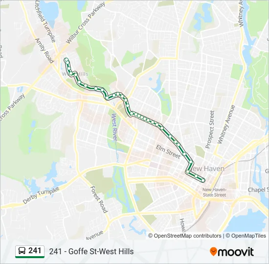 241 Bus Line Map