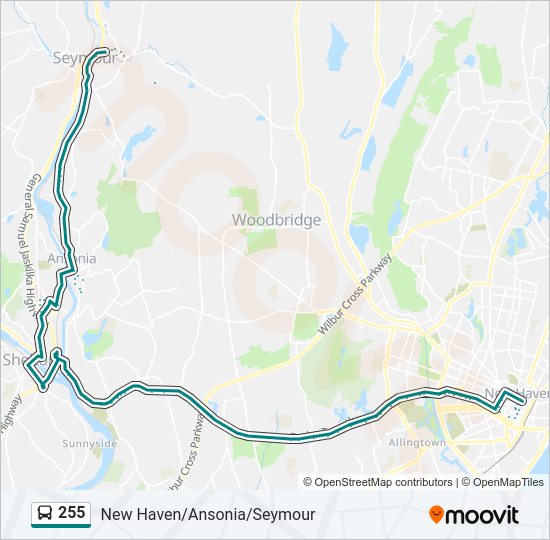 255 Route: Schedules, Stops & Maps - 255 - New Haven Via