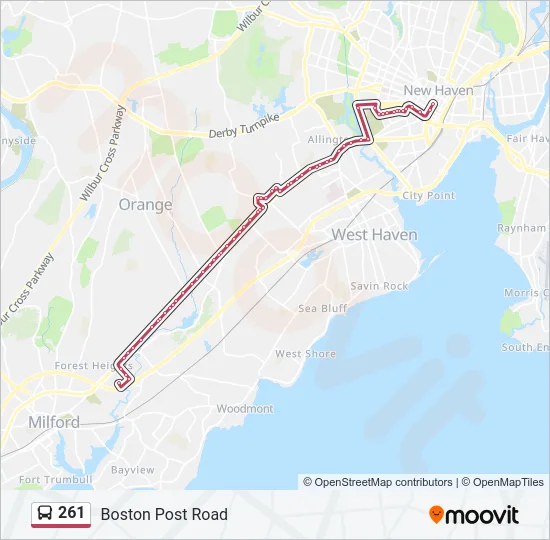 261 Bus Line Map