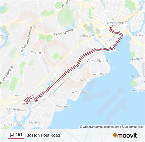 261 Bus Line Map