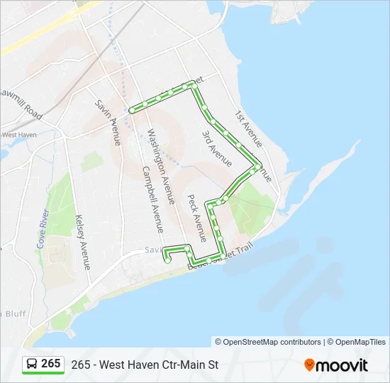 265 Bus Line Map
