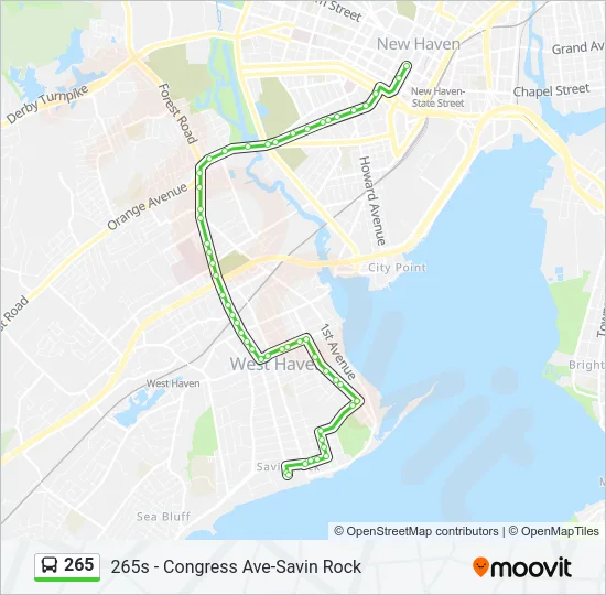 265 Bus Line Map