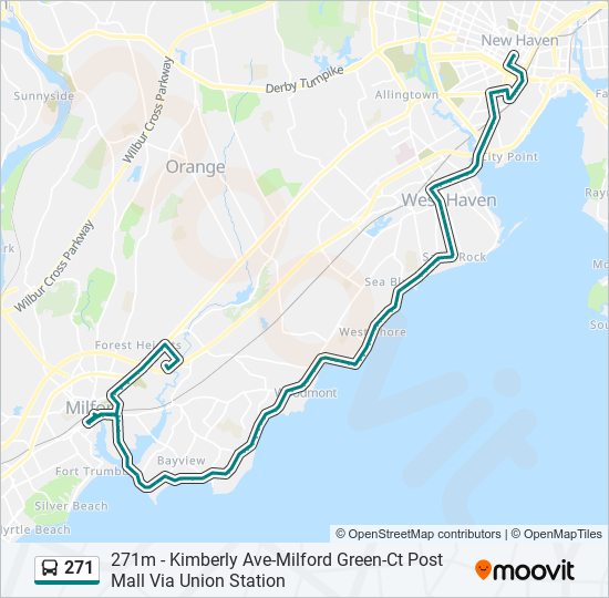 Mapa de 271 de autobús