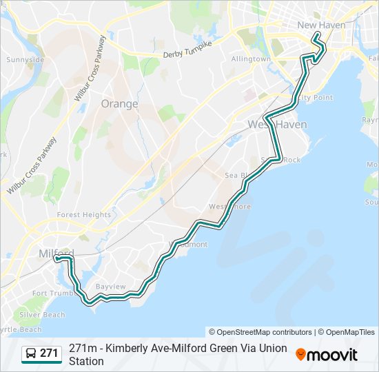 Mapa de 271 de autobús