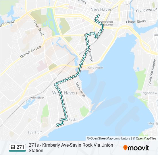 Mapa de 271 de autobús