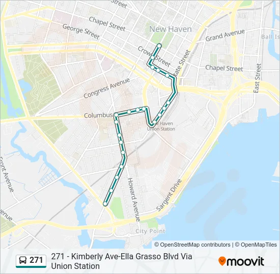 271 Bus Line Map