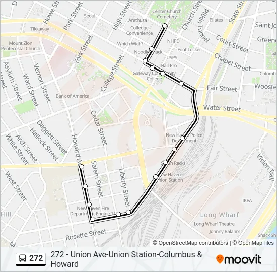 272 Bus Line Map
