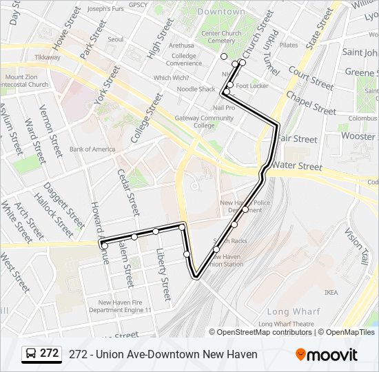 Mapa de 272 de autobús