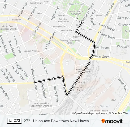 272 Bus Line Map