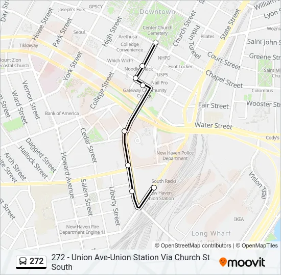 272 Bus Line Map