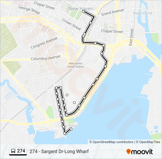 274 Bus Line Map
