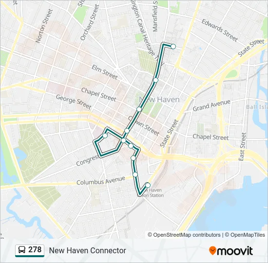 278 Bus Line Map
