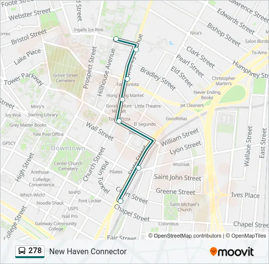 278 Bus Line Map