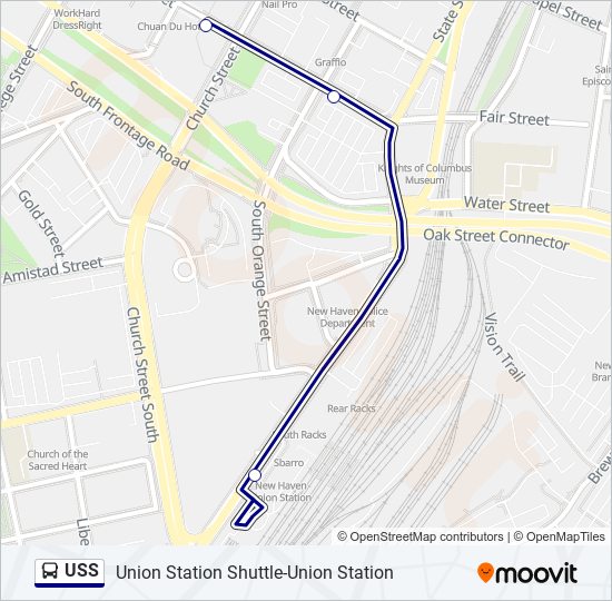 USS bus Line Map