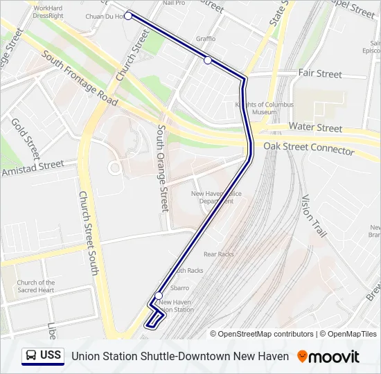 USS Bus Line Map