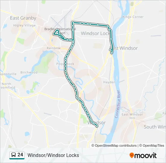 24 Bus Line Map