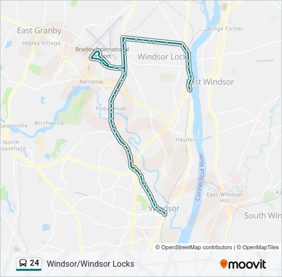 24 Bus Line Map