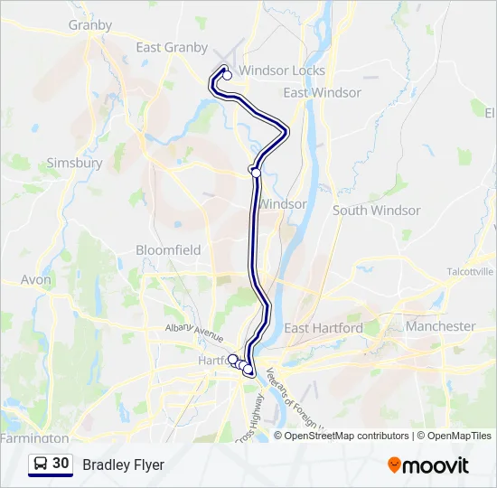 30 Bus Line Map