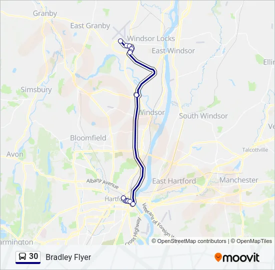 30 Bus Line Map
