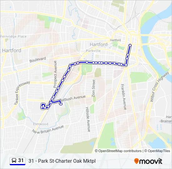 31 Bus Line Map