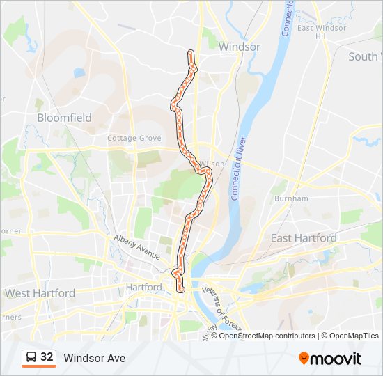 32 Bus Line Map