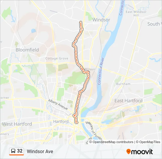 32 Bus Line Map