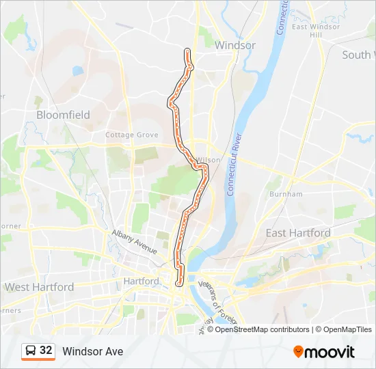 32 Bus Line Map