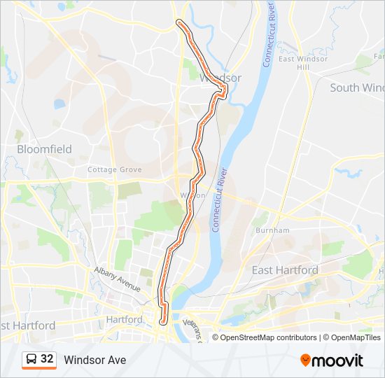 32 Bus Line Map