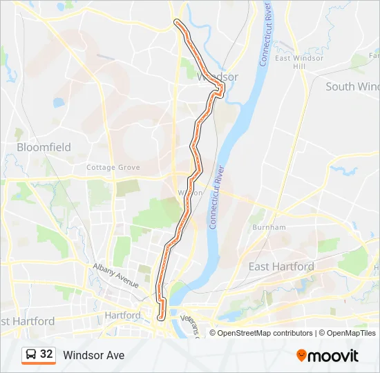 32 Bus Line Map